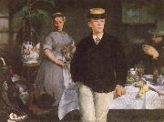 Luncheon in the studio, Edouard Manet